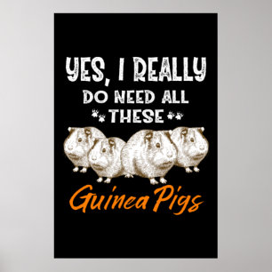 Poster Oui, J'Ai Vraiment Besoin De Tous Ces Cochons De G
