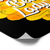 Poster Oui Je Suis Le Crazy Bee Lady Beekeeper Honey Bee (Coin)