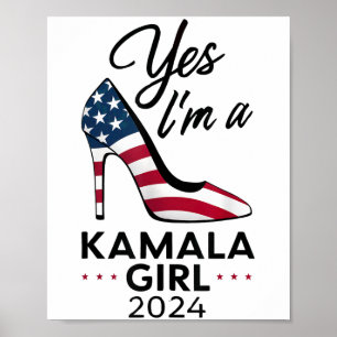Poster Oui Je Suis Une Kamala Girl Stilettos High Heel Ha