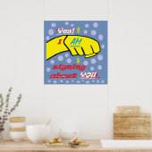 Poster Oui, je vous signe ! (Cuisine)