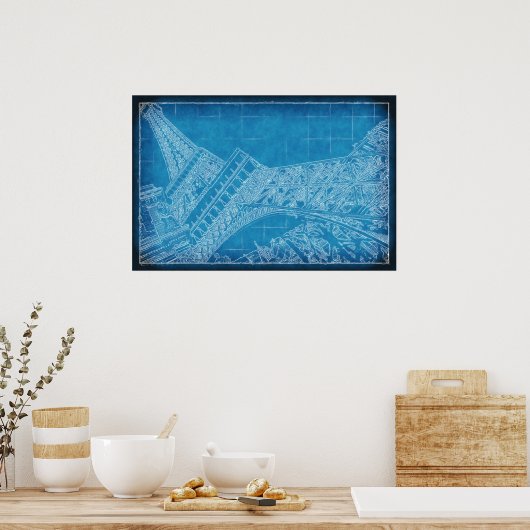 Poster Oui ! Las Vegas ! Tour Eiffel (Cuisine)