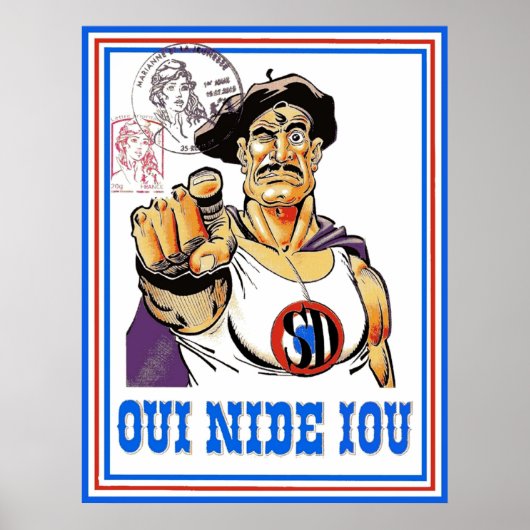 Poster Oui nide Iou (Devant)