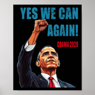 Poster Oui, nous pouvons à nouveau Obama Président 2028