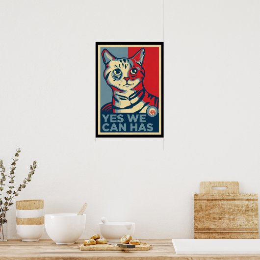 Poster Oui, nous pouvons avoir l'impression LOLCAT (Cuisine)