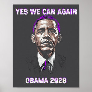 Poster Oui, nous, pouvons, Président Obama 2028 Citation