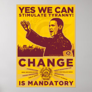 Poster OUI NOUS POUVONS : Stimulez l'affiche de tyrannie