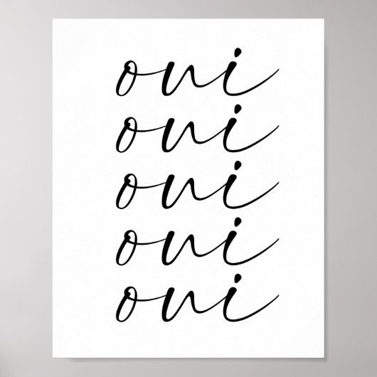 Poster Oui Oui (Devant)