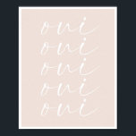 Poster Oui Oui Oui Oui Peach Arrière - plan<br><div class="desc">Oui Oui Oui Oui Peach Arrière - plan</div>