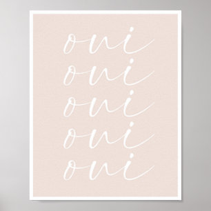 Poster Oui Oui Oui Oui Peach Arrière - plan