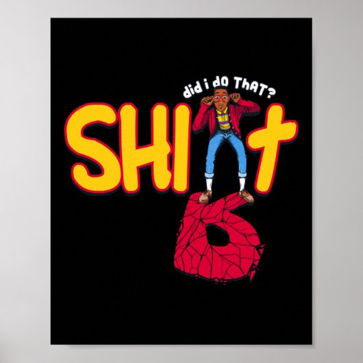 Poster Oups ! Autocollant (Devant)