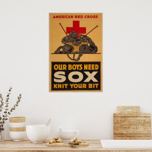 Poster Our Boys Need Sox (Cuisine)