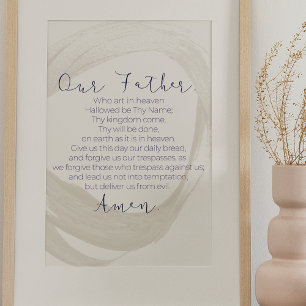 Poster Our Father, The Lord's Prayer Wall art