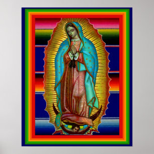 Poster Our Lady of Guadalupe Zarape Imprimer l'affiche