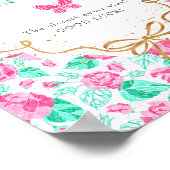 Poster Our Lovely One Baby Shower Game Sign (Coin)