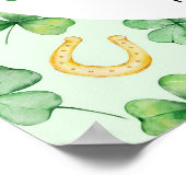 Poster Our Lucky Charm St Patrick's Baby Shower Welcome (Coin)