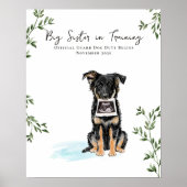 Poster Our Pack Is Growing Dog Pregnancy Photo Prop (Devant)