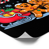 Poster Our Team Sleighs Christmas Gingerbread And Xmas Sq (Coin)