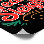 Poster Our Team Sleighs Christmas Reindeers Santa's Worke (Coin)