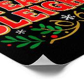 Poster Our Team Sleighs Christmas Shirts, Festive Office  (Coin)