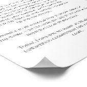 Poster Our Wedding Vows and Photo personalized Minimalist (Coin)