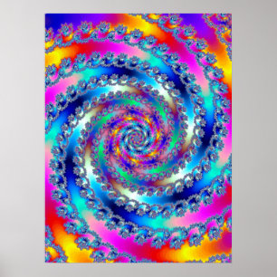 Poster Ouragan Bleu I