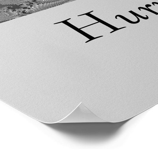 Poster Ouragan de dentelle gris (Coin)