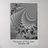 Poster Ouragan de dentelle gris (Devant)