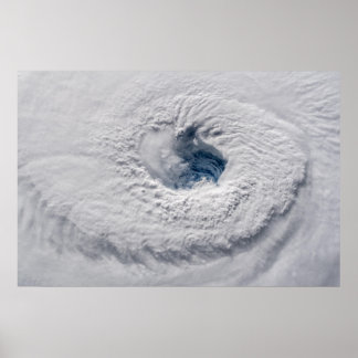 Poster Ouragan Florence OEil de l'espace