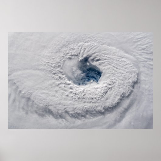 Poster Ouragan Florence OEil de l'espace (Devant)