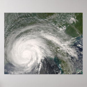 Poster Ouragan Gustav au-dessus de la Louisiane