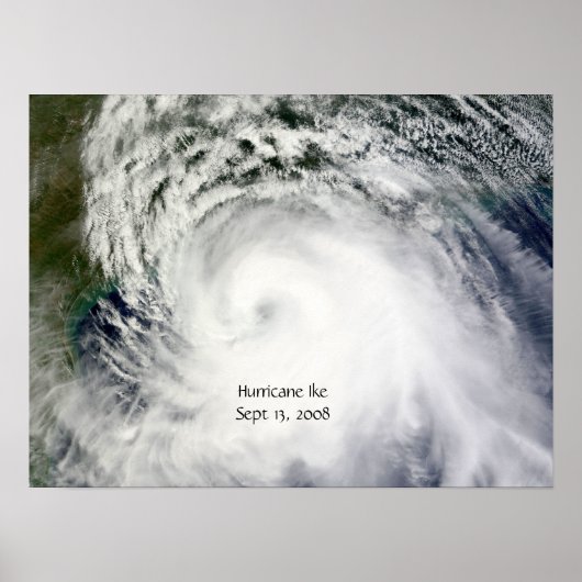 Poster Ouragan Ike (13 septembre 2008) (Devant)