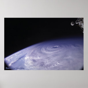 Poster Ouragan Ivan vu de l'espace