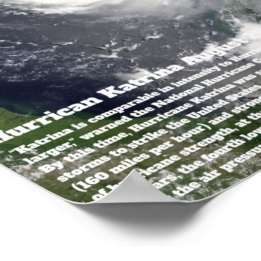 Poster Ouragan Katrina (Coin)