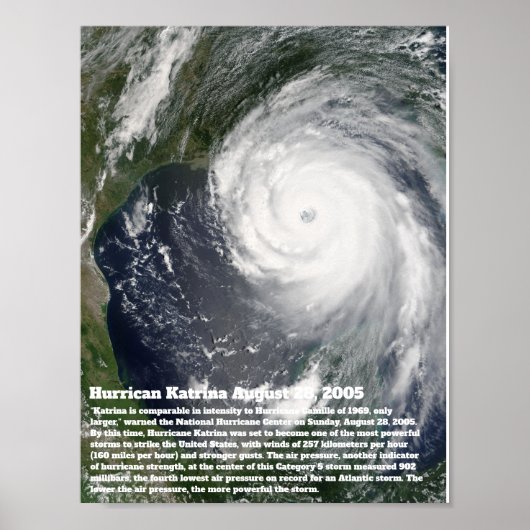 Poster Ouragan Katrina (Devant)