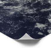 Poster Ouragan Neki à l'ouest d'Hawaii (Coin)