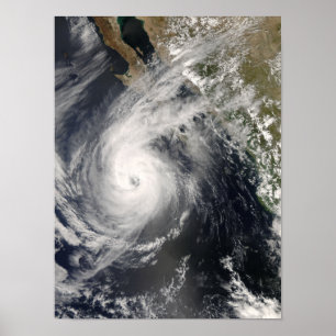Poster Ouragan Norbert outre du Mexique 2
