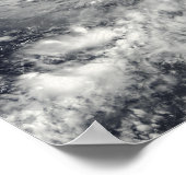 Poster Ouragan Rick au sud-ouest de la Basse Californie (Coin)