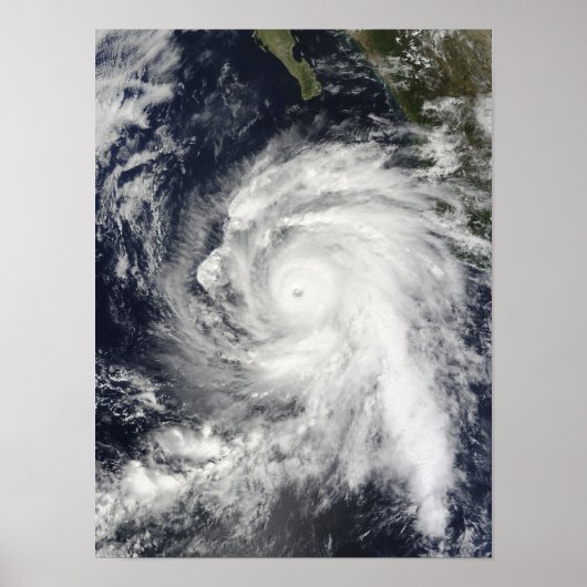 Poster Ouragan Rick au sud-ouest de la Basse Californie (Devant)