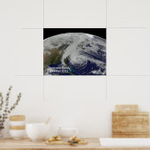 Poster Ouragan Sandy De L'Affiche Spatiale (Cuisine)