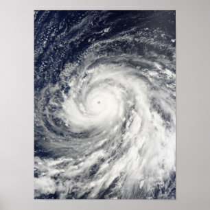 Poster Ouragan superbe Choi-WAN au-dessus des îles