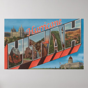 Poster Ouragan, Utah - grandes scènes de lettre