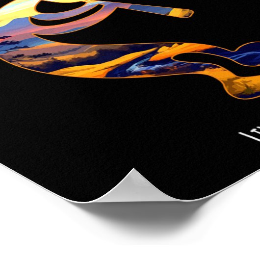 Poster Ouragan Utah Usa Danser Kokopelli Design (Coin)