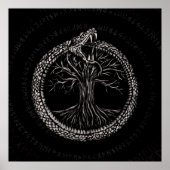 Poster Ouroboros with Tree of Life (Devant)