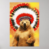 Poster Ours Amérindien ! (Devant)