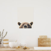 Poster Ours animal (Cuisine)