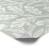 Poster Ours aquarelle, pépinière vintage (Coin)