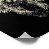Poster Ours avec ailes Anges Retro Faune Artwork Flyin (Coin)