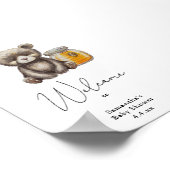 Poster Ours avec pot de miel - Welcome Foam Board (Coin)