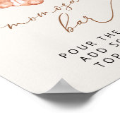 Poster ours bébé, ours en peluche, ballons roses, bar Mom (Coin)