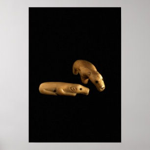 Poster Ours blancs d'Inuit, 14ème - XVème siècle